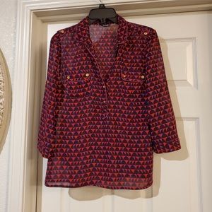 Ana Quarter sleeve ladies' blouse is a size Petite Medium